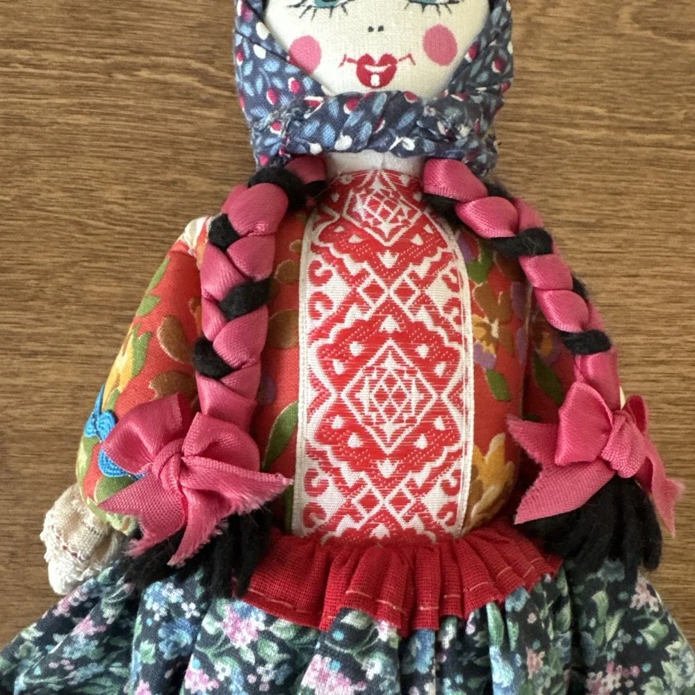 Vintage Russian Cloth Folk Art Doll  Tatiana